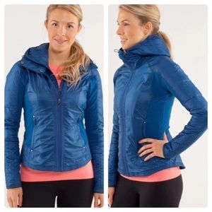 Lululemon Run: Bundle Up Blue Jacket sz 6 EUC